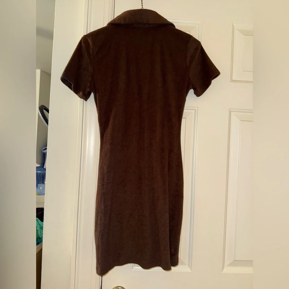 NWOT WHITE FOX TERRY CLOTH POLO DRESS SIZE S - Picture 3 of 4